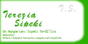 terezia sipeki business card